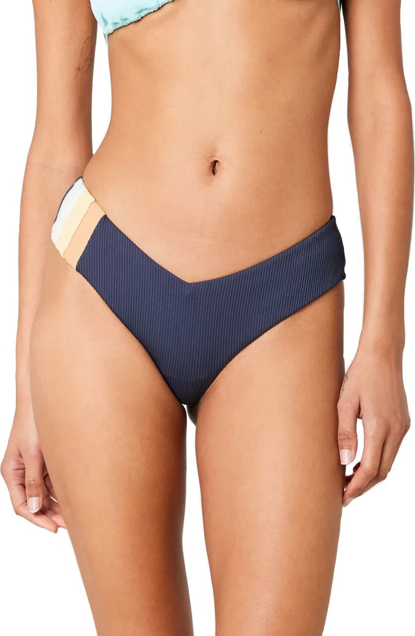 Rip Curl Block Party Hi Leg Skimpy Womens Navy