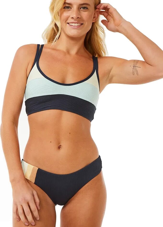 Rip Curl Block Party Spliced Crop Womens Navy
