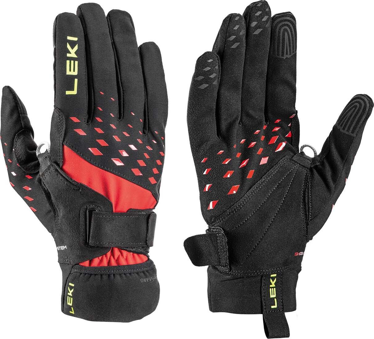 LEKI Ultra Trail Storm Shark Black - Red - Neon Yellow