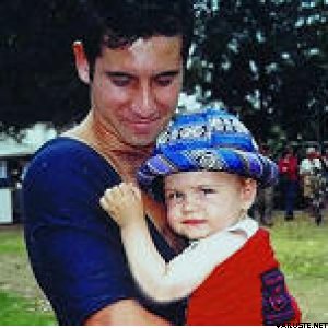 Hug-a-bub Baby sling Marine-vadelma