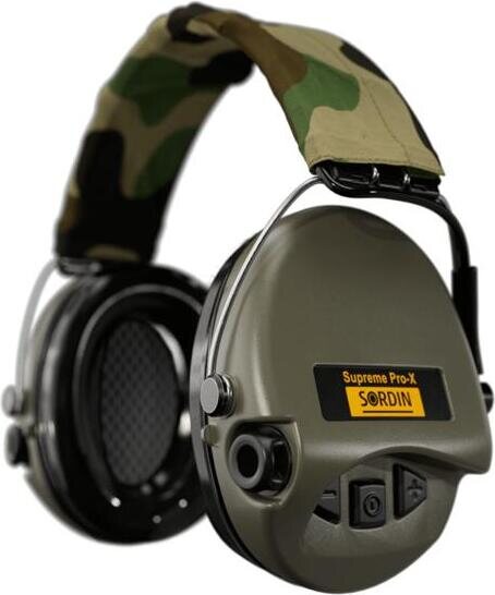 Sordin Supreme Pro-X Hearing Protector Camo Textile