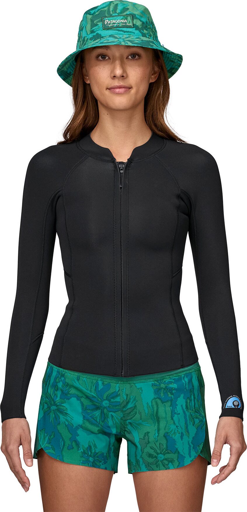 Patagonia Regulator Lite Long-Sleeved Front Zip Top Womens Black