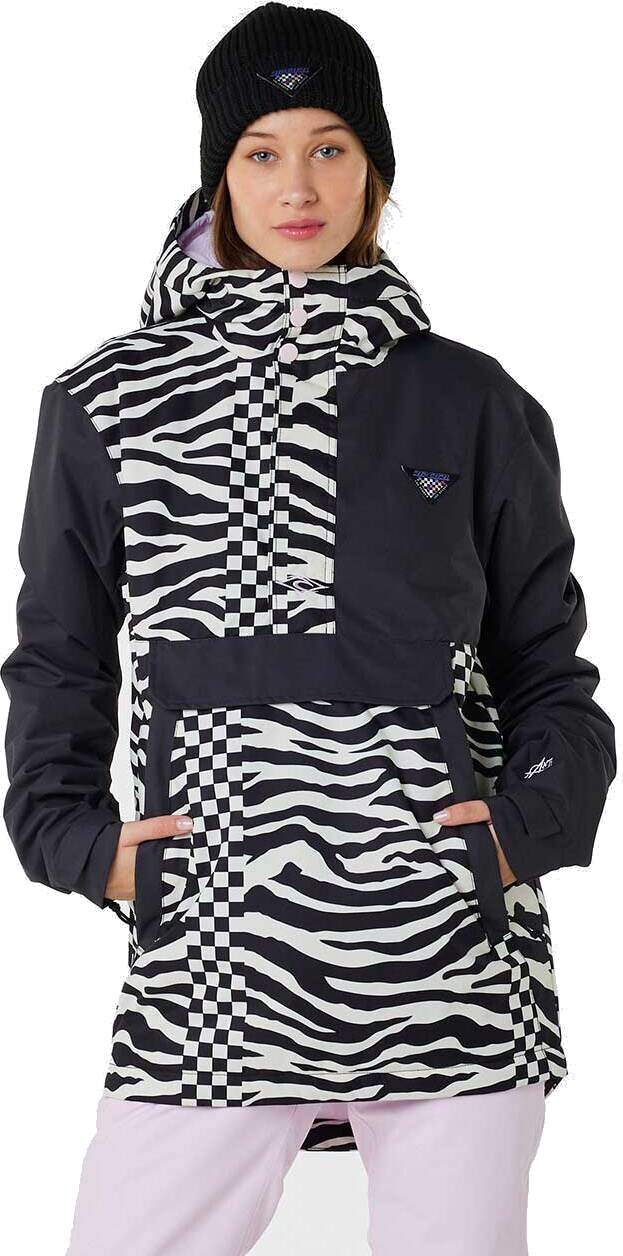 Rip Curl Rider Anorak Jacket Womens Washed Black