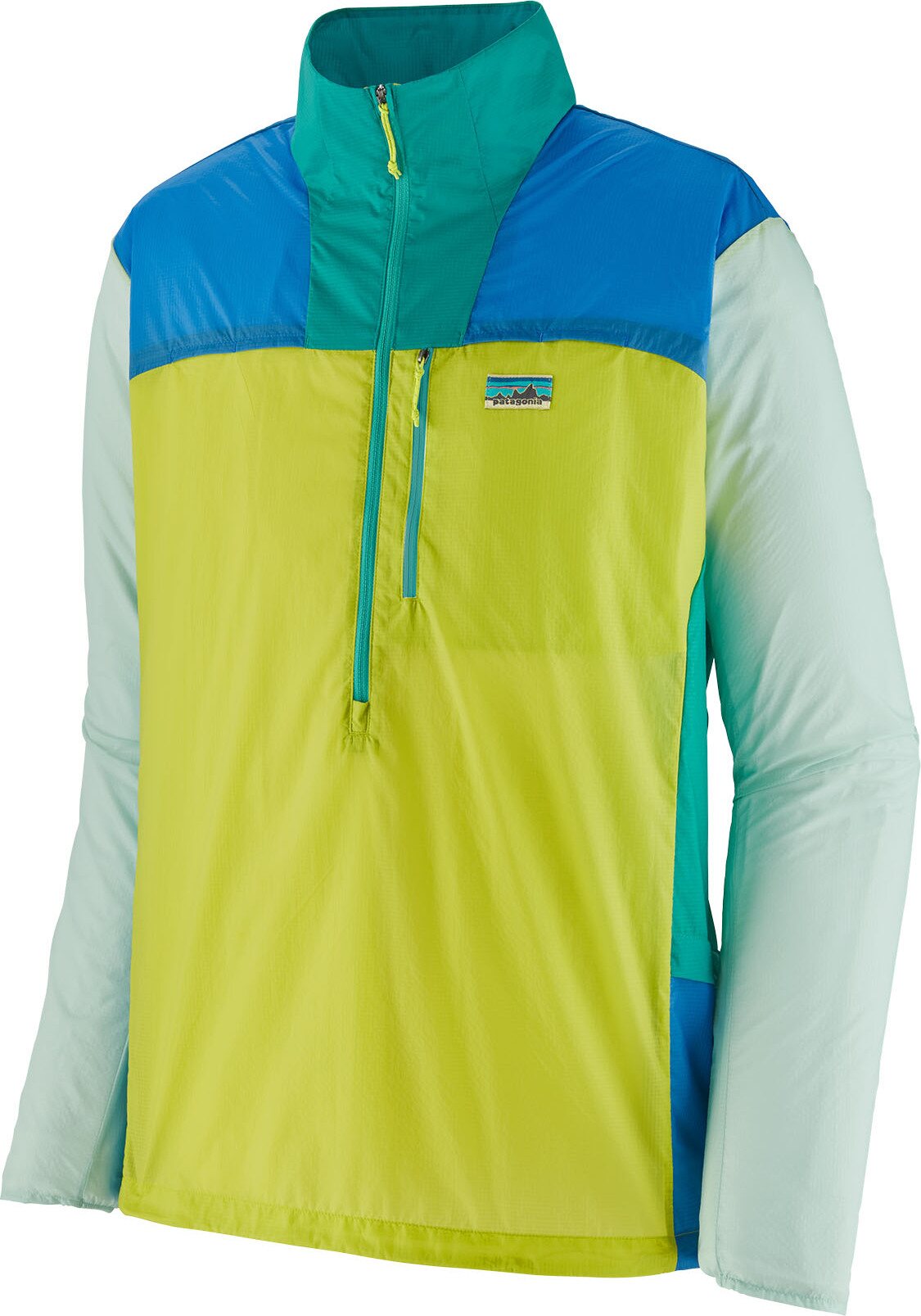 Patagonia Houdini Stash 1/2 Zip Pullover Mens Phosphorus Green