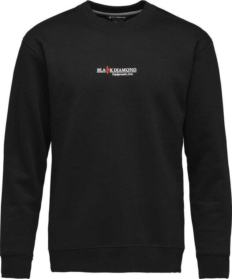 Black Diamond Heritage Wordmark Crewneck Mens Black