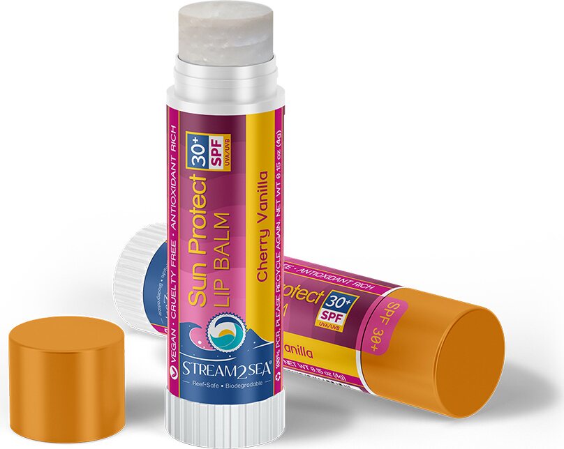 Stream2Sea Sun Protect SPF30+ Lip Balm Cherry Vanilla