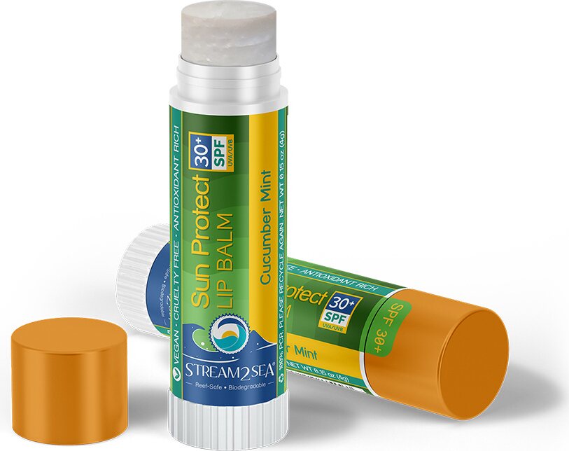 Stream2Sea Sun Protect SPF30+ Lip Balm Cucumber Mint