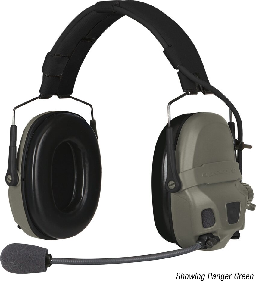 Ops-Core AMP, Communications Headset, Connectorized, NFMI Enabled Ranger Green