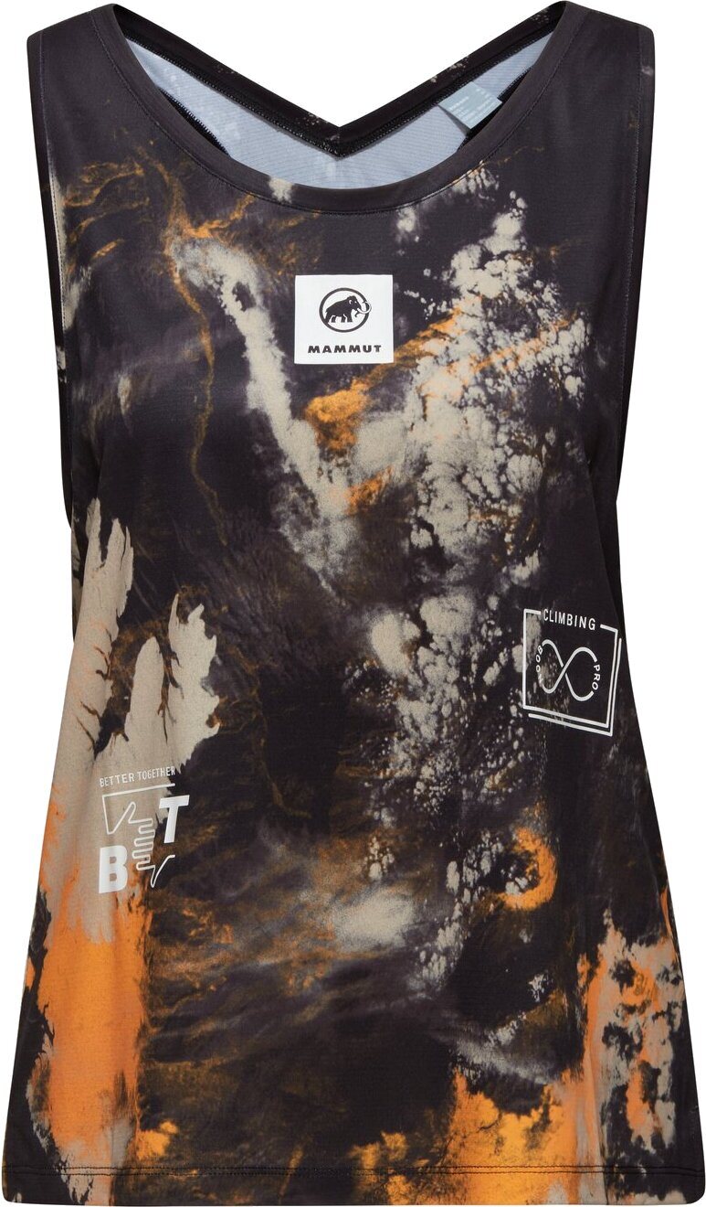 Mammut Massone Sport Tank Top Sender Womens Black - Tangerine