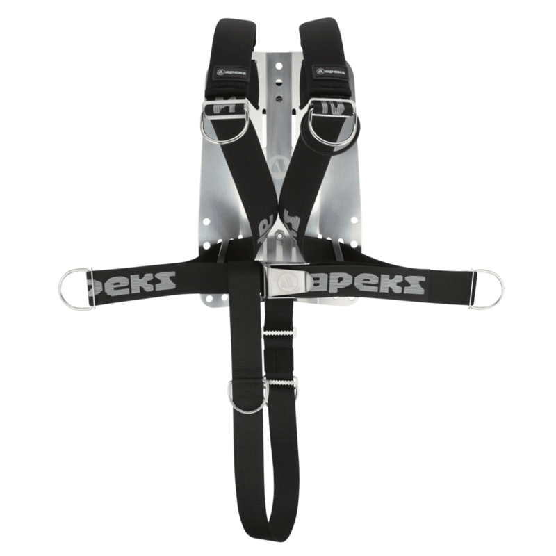 Apeks Deluxe Webbed Harness Stainless Steel Back Plate