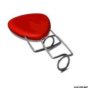 Light My Fire Fire Fork -makkaratikun metallikärki Punainen suojakotelo