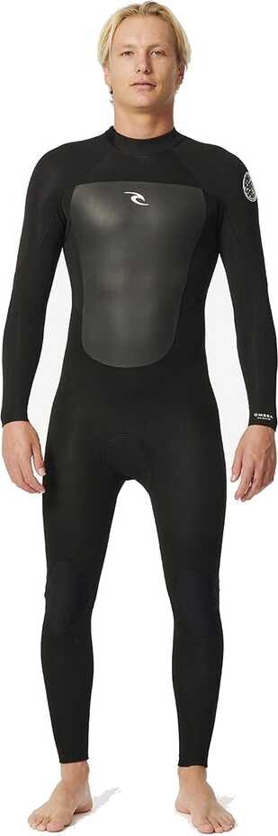 Rip Curl Omega 5/3 Back Zip Steamer Mens Black