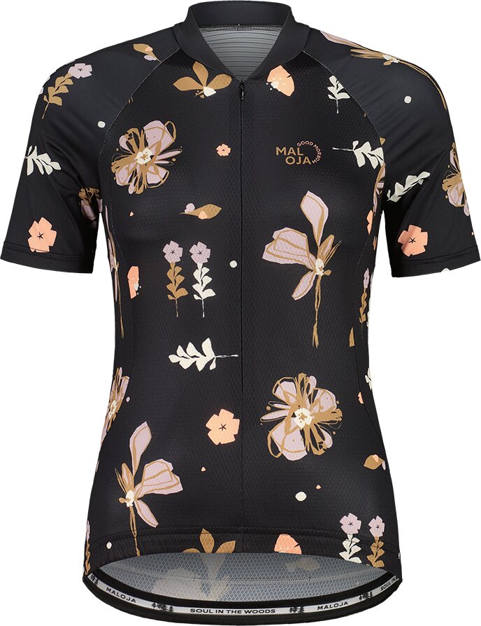 Maloja TennoM. AOP 1/2 Jersey Womens Deep Black