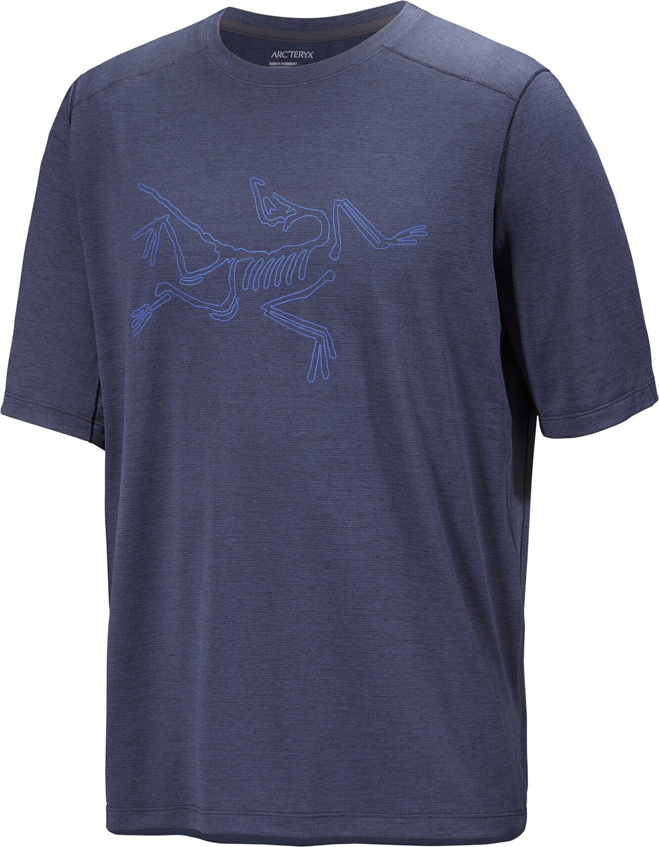 Arc'teryx Cormac Logo SS Mens Black Sapphire Heather