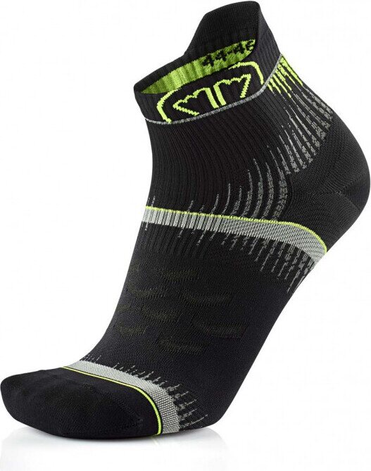 Sidas Run Ultra Socks Black Yellow