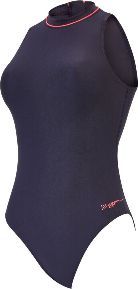 Zoggs Cable Zipped Hi neck Black