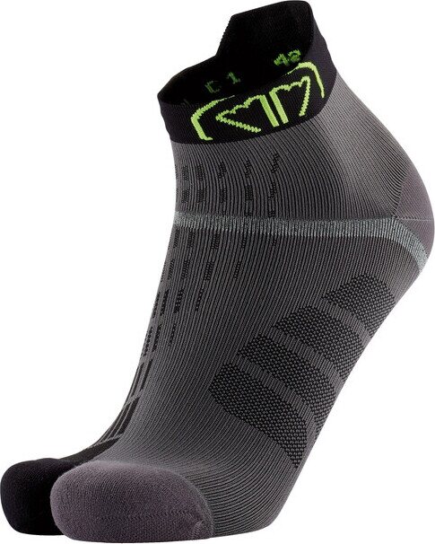 Sidas T-Free Run Ankle Socks Grey/Black
