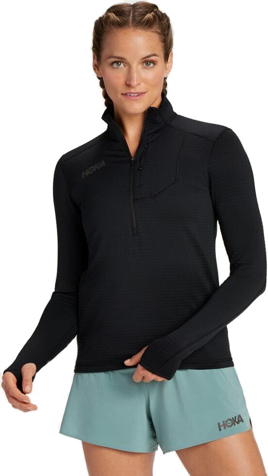 Hoka Half Zip Womens Black