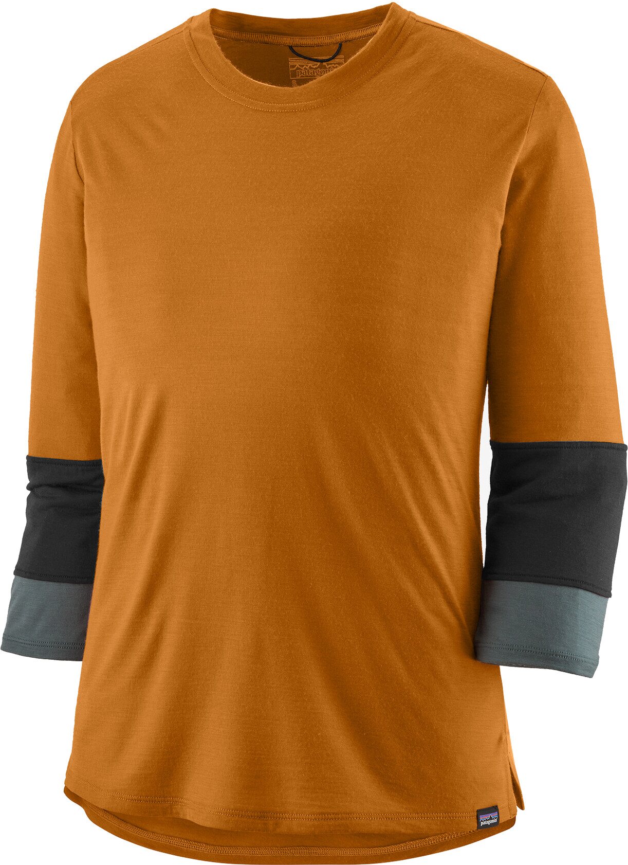 Patagonia Merino 3/4 Sleeve Bike Jersey Womens Golden Caramel