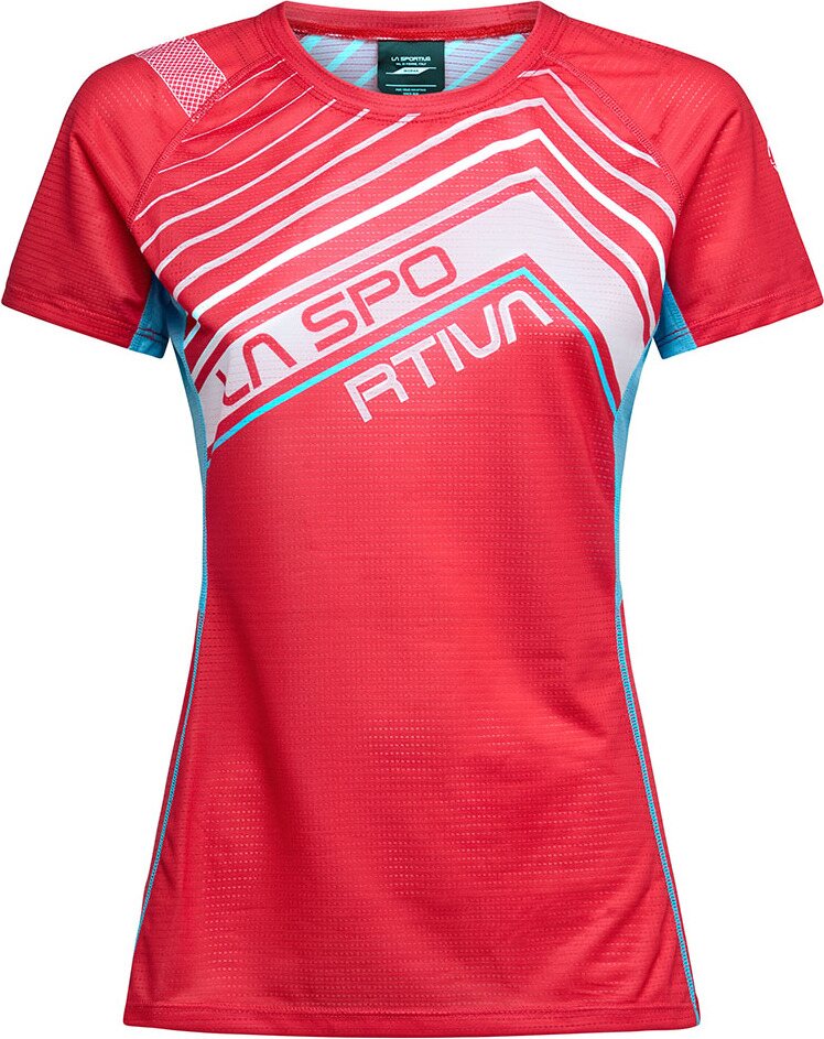 La Sportiva Wave T-Shirt Womens Hibiscus/Malibu Blue