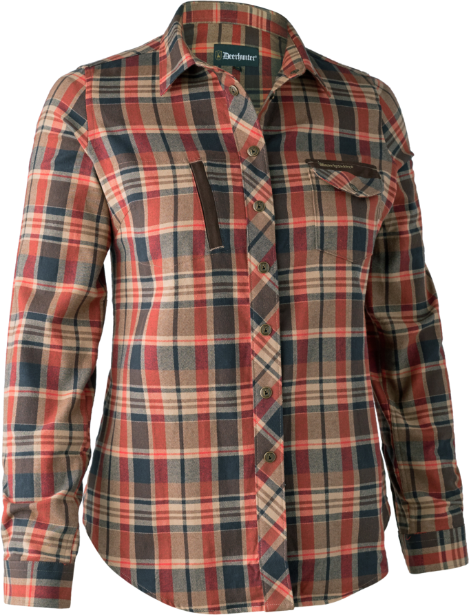 Deerhunter Lady Athena Shirt Womens Orange Check