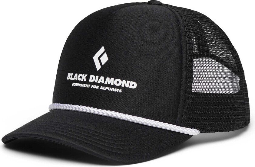Black Diamond Flat Bill Trucker Hat Black