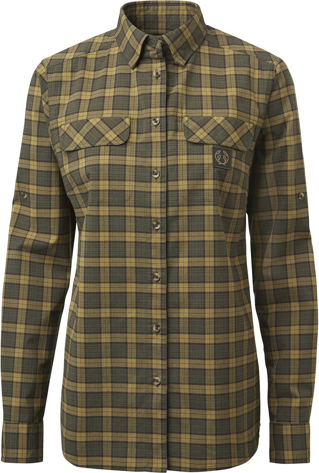 Chevalier Creek Shooting Fit Coolmax Shirt Womens Moss Checked
