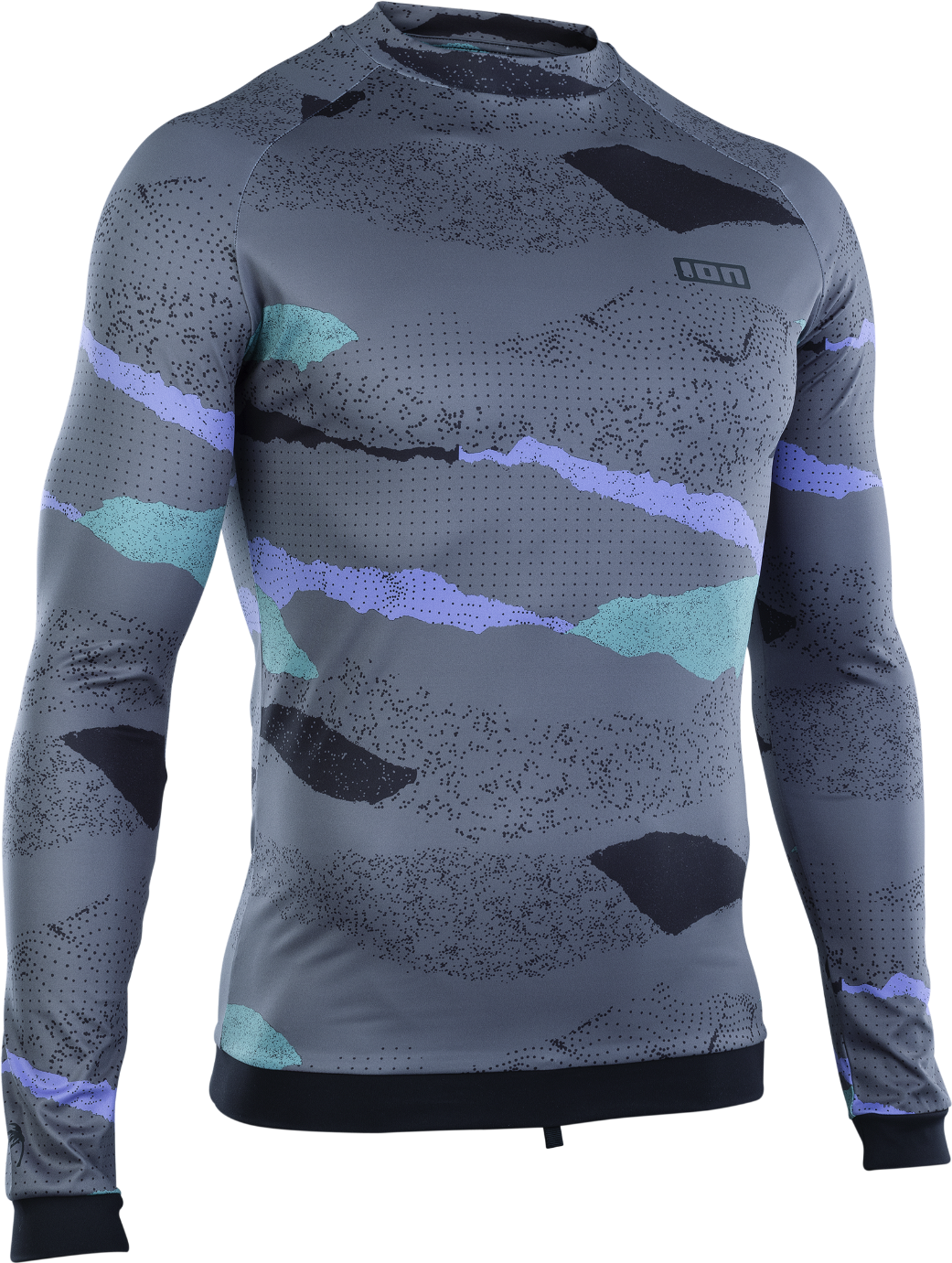 ION Rashguard Men Maze LS Dark Collage