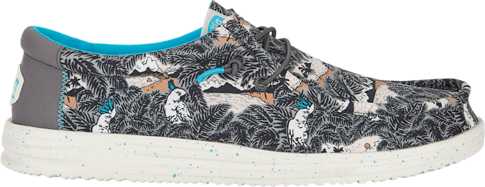 HeyDude Wally H2O Tropical Mens Black Tropical