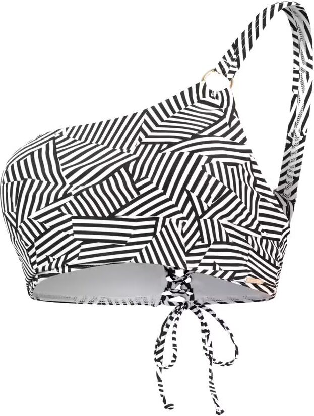 Speedo Shaping Printed Asymmetric Top Womens Black / White