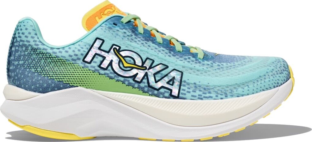 Hoka Mach X Mens Ocean Mist / Lime Glow