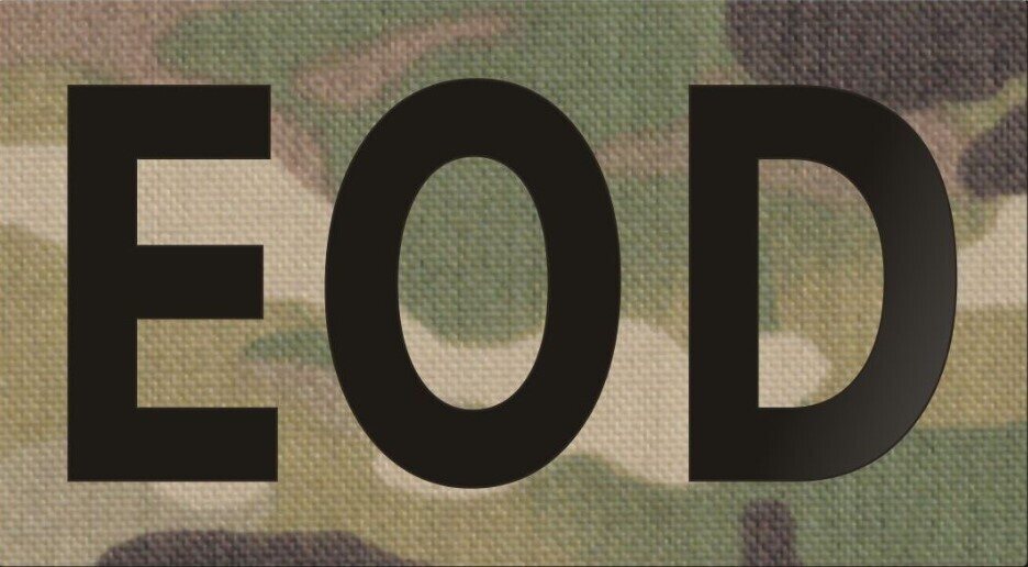 InfraredID EOD callsign 5x9cm Multicam