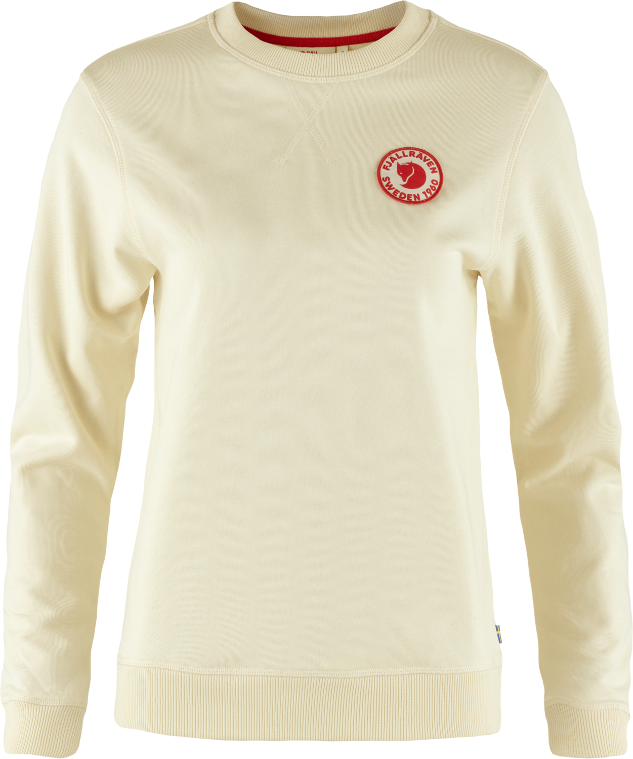 Fjällräven 1960 Logo Badge Sweater Womens Chalk White (113)