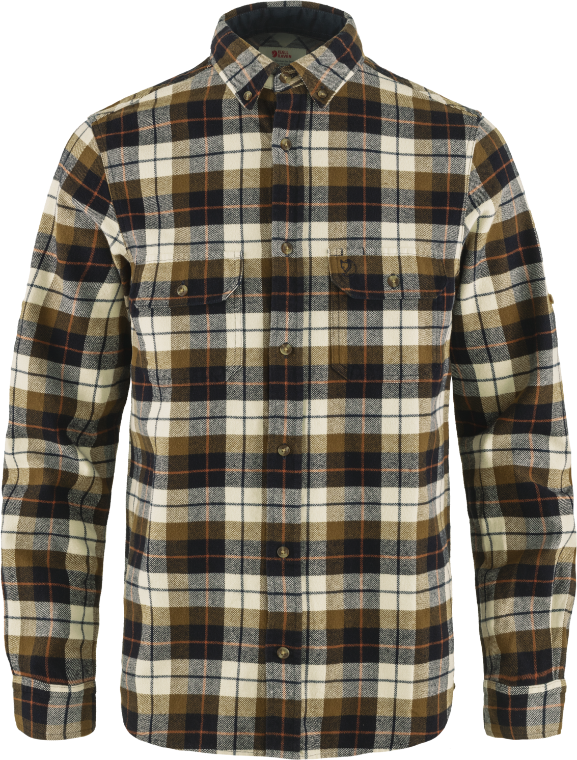 Fjällräven Singi Heavy Flannel Shirt Mens Chalk White / Dark Navy (113-555)