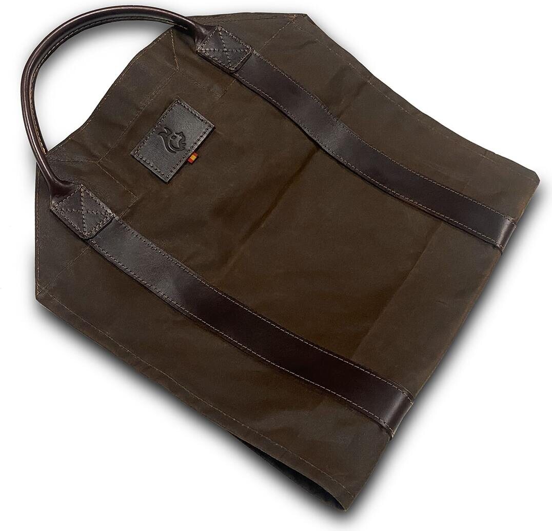 Bushcraft Spain Oilskin Log Carrier Brown