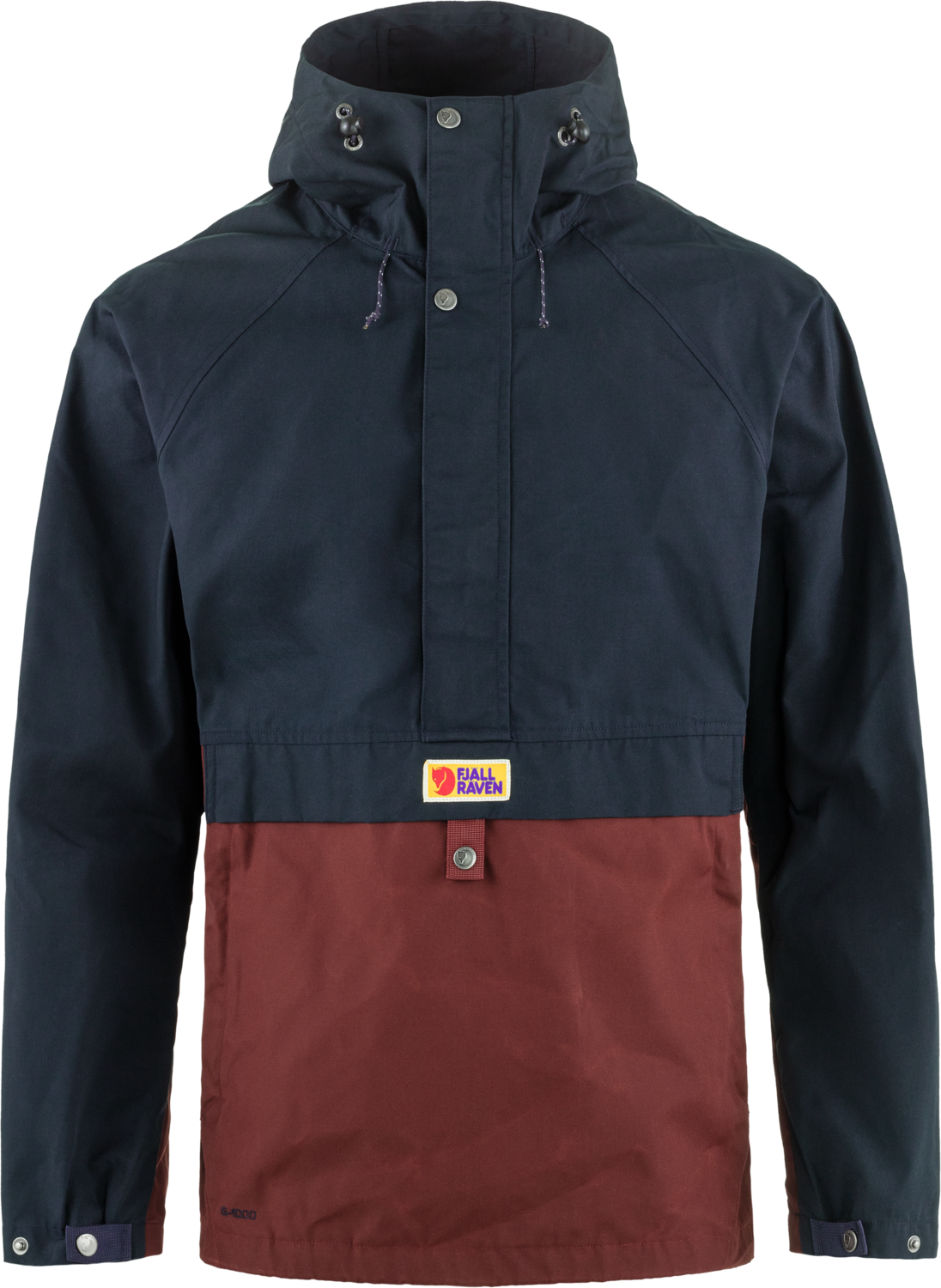Fjällräven Vardag Anorak Mens Dark Navy / Maroon (555-352)