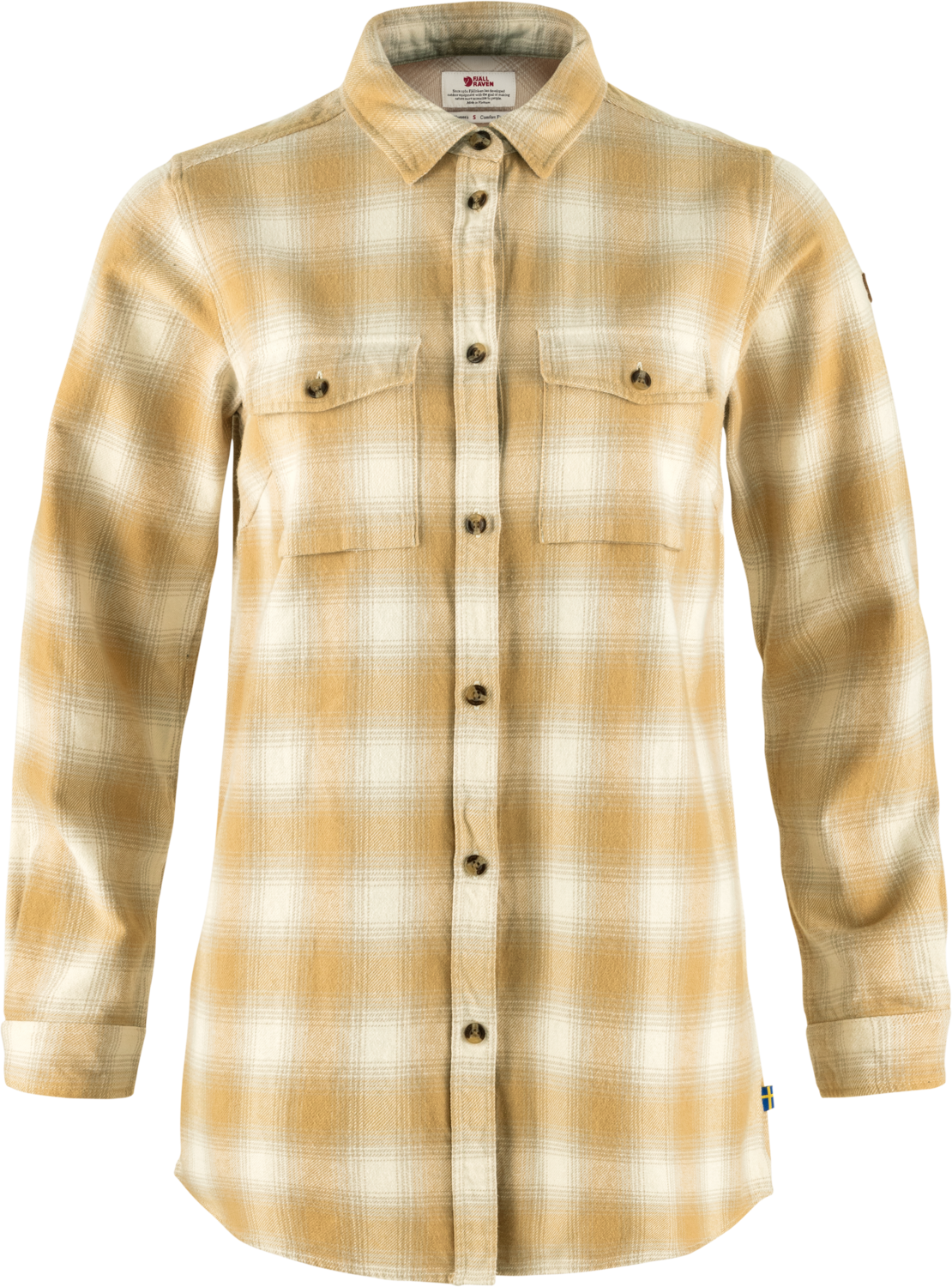 Fjällräven Övik Twill Shirt Long Sleeve Womens Chalk White / Dune Beige (113-196) (24/25)