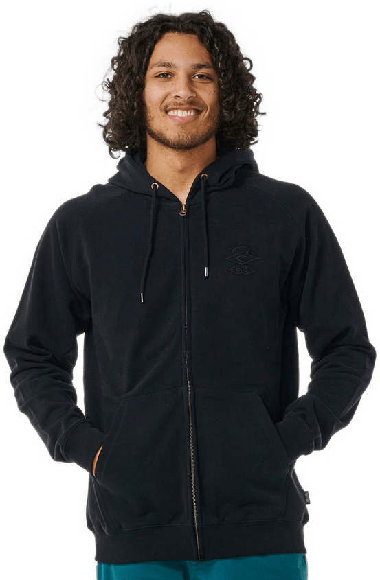 Rip Curl Searchers Zip Thru Hood Mens Black