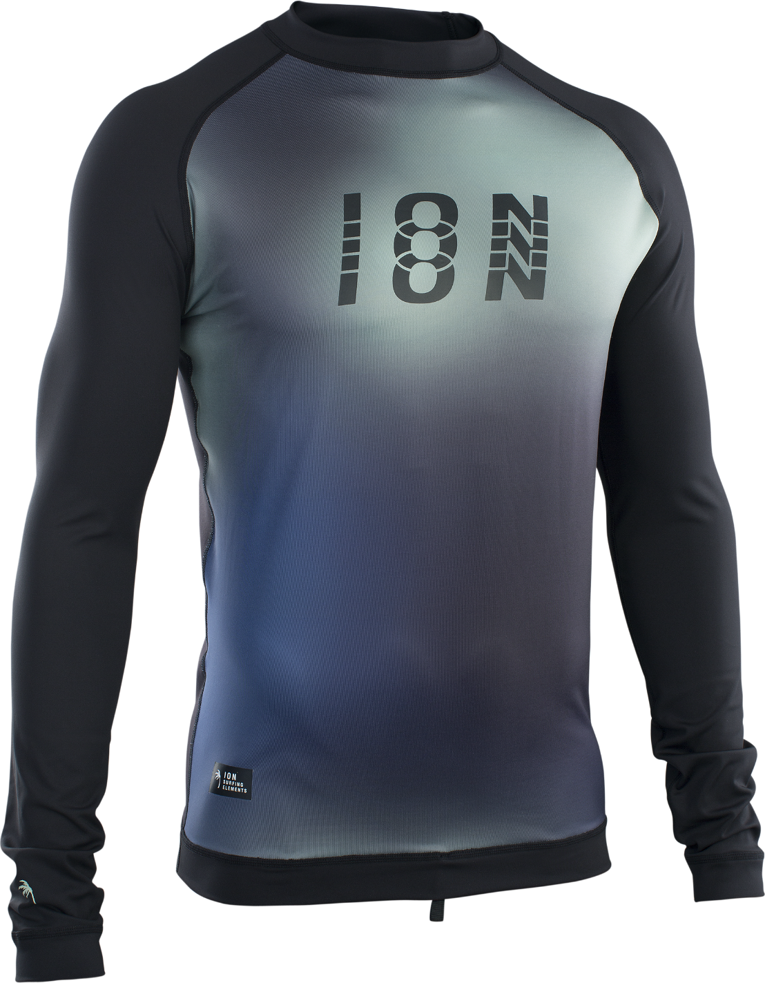 ION Rashguard Men Maze LS Blue Gradient