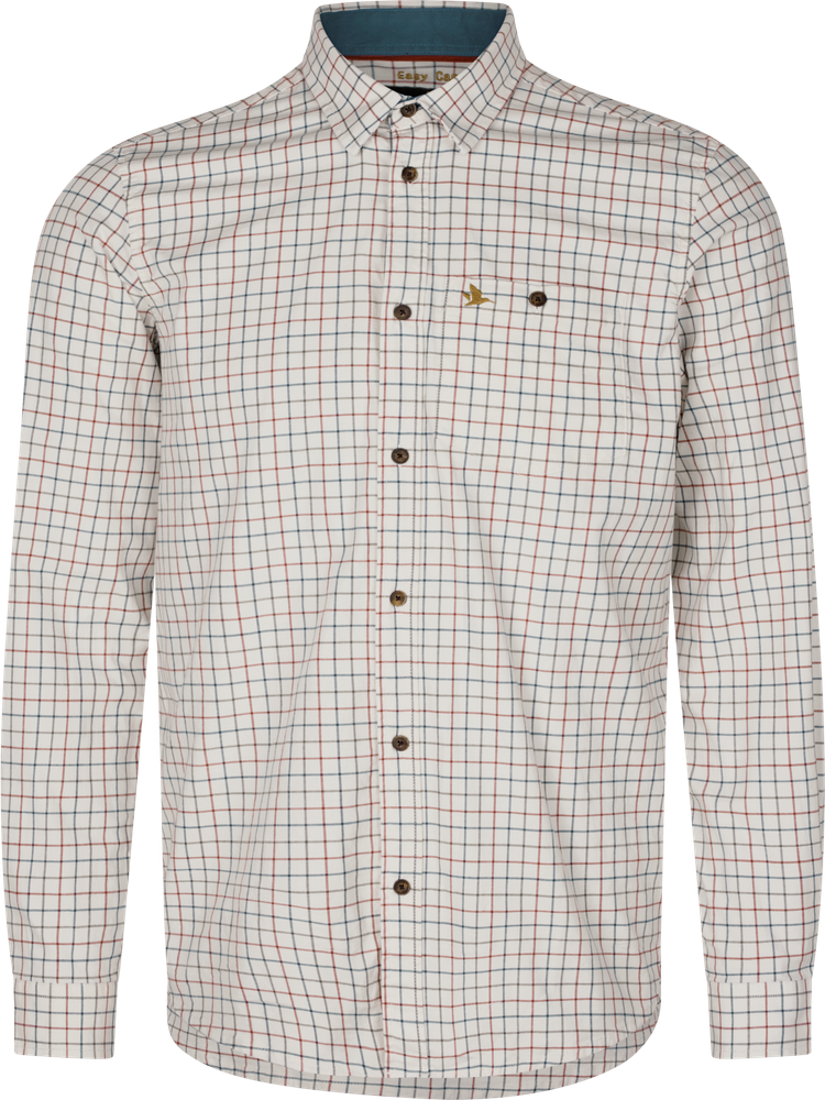 Seeland Oxford Shooting Shirt Mens Grape Leaf / Terracotta Check