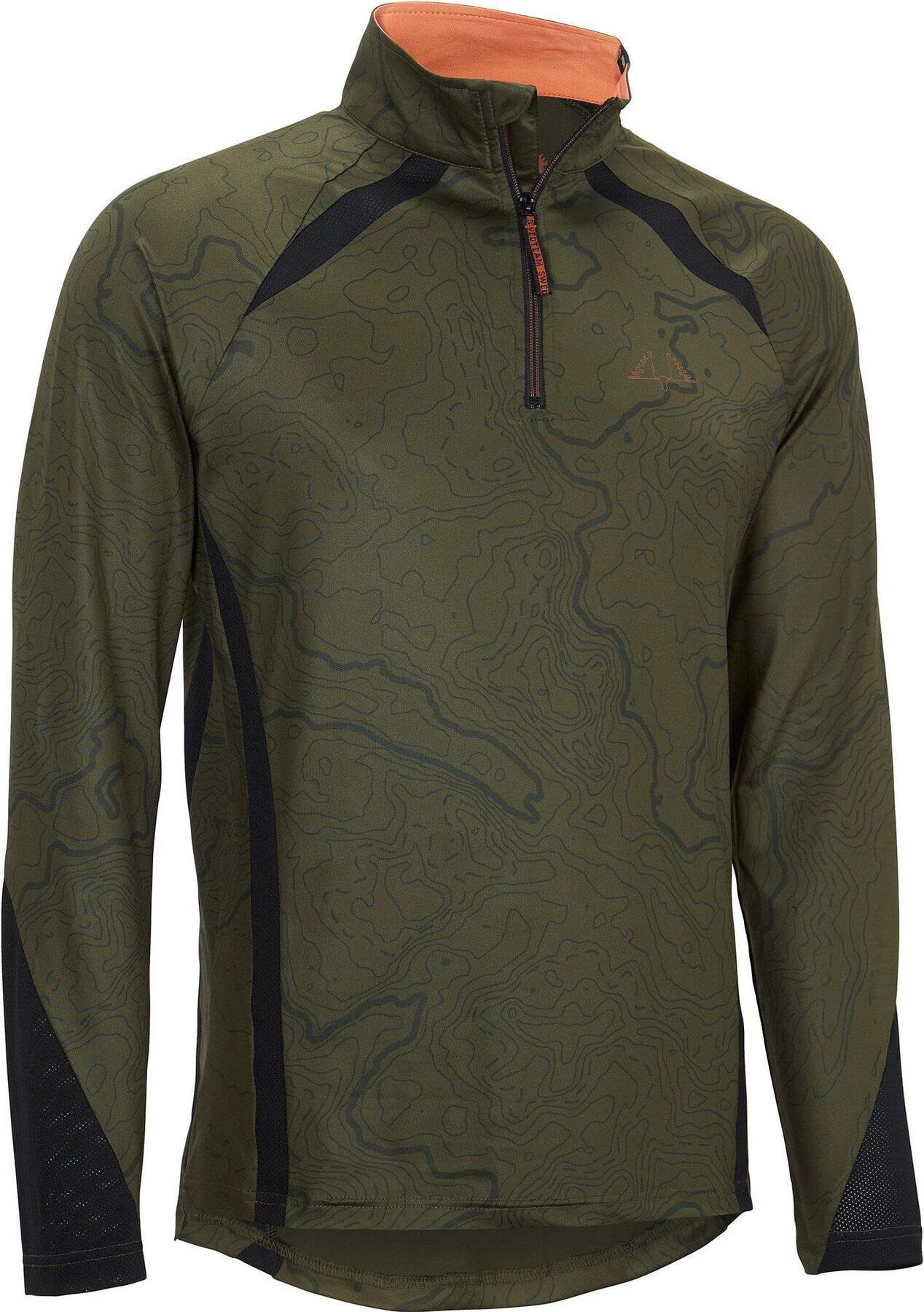 Swedteam Alpha Antibite Half-Zip Printed Green