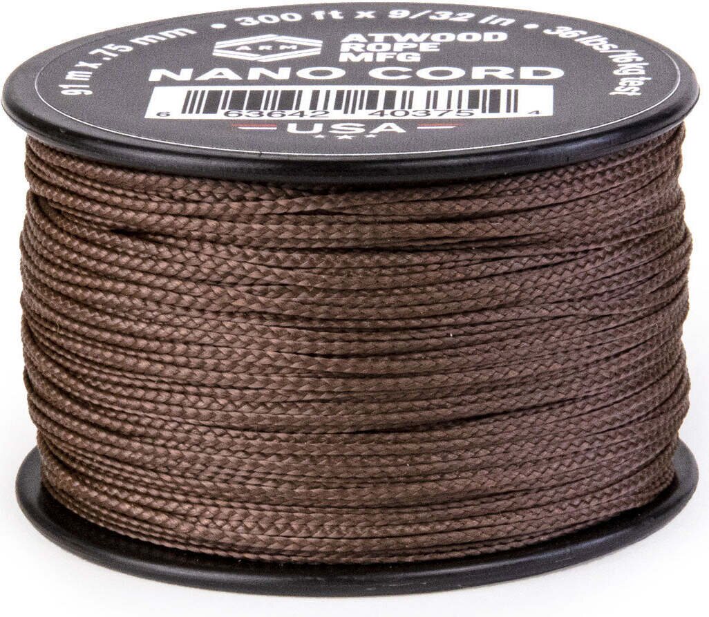 Atwood Rope Nano Cord (300ft) Brown