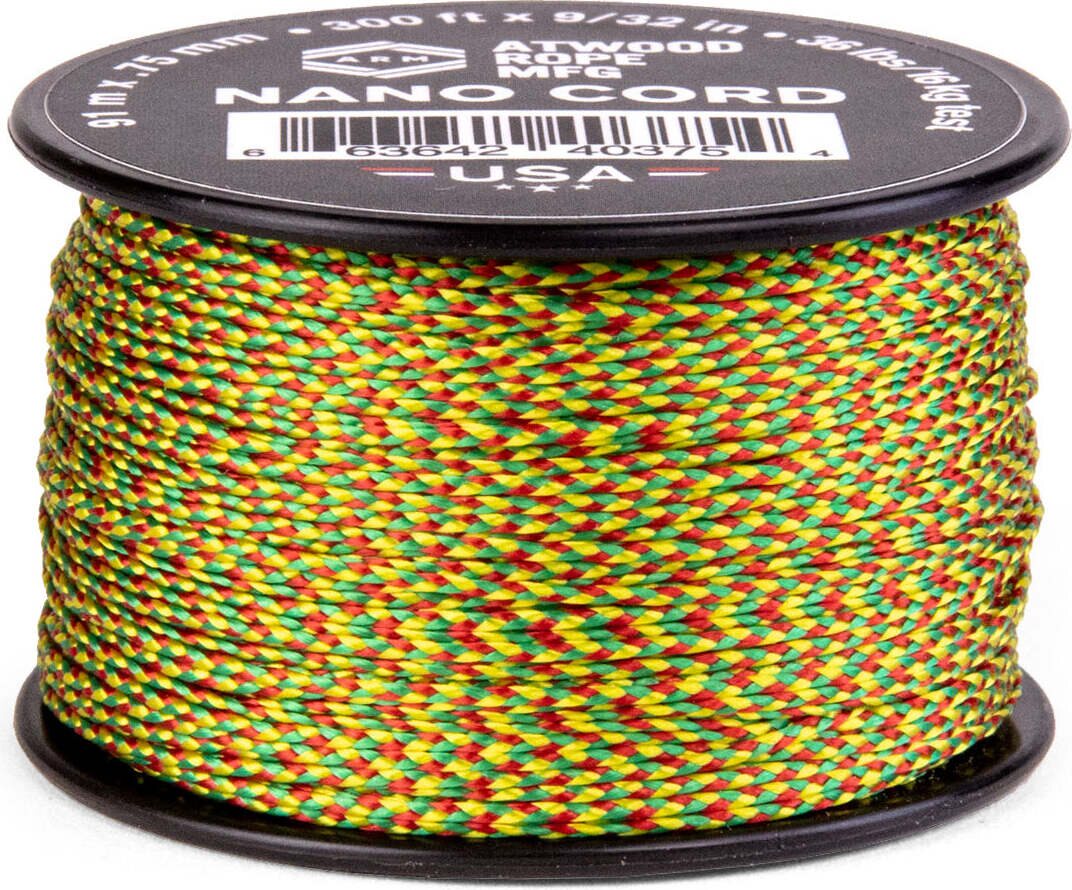 Atwood Rope Nano Cord (300ft) Jamaican Me Crazy