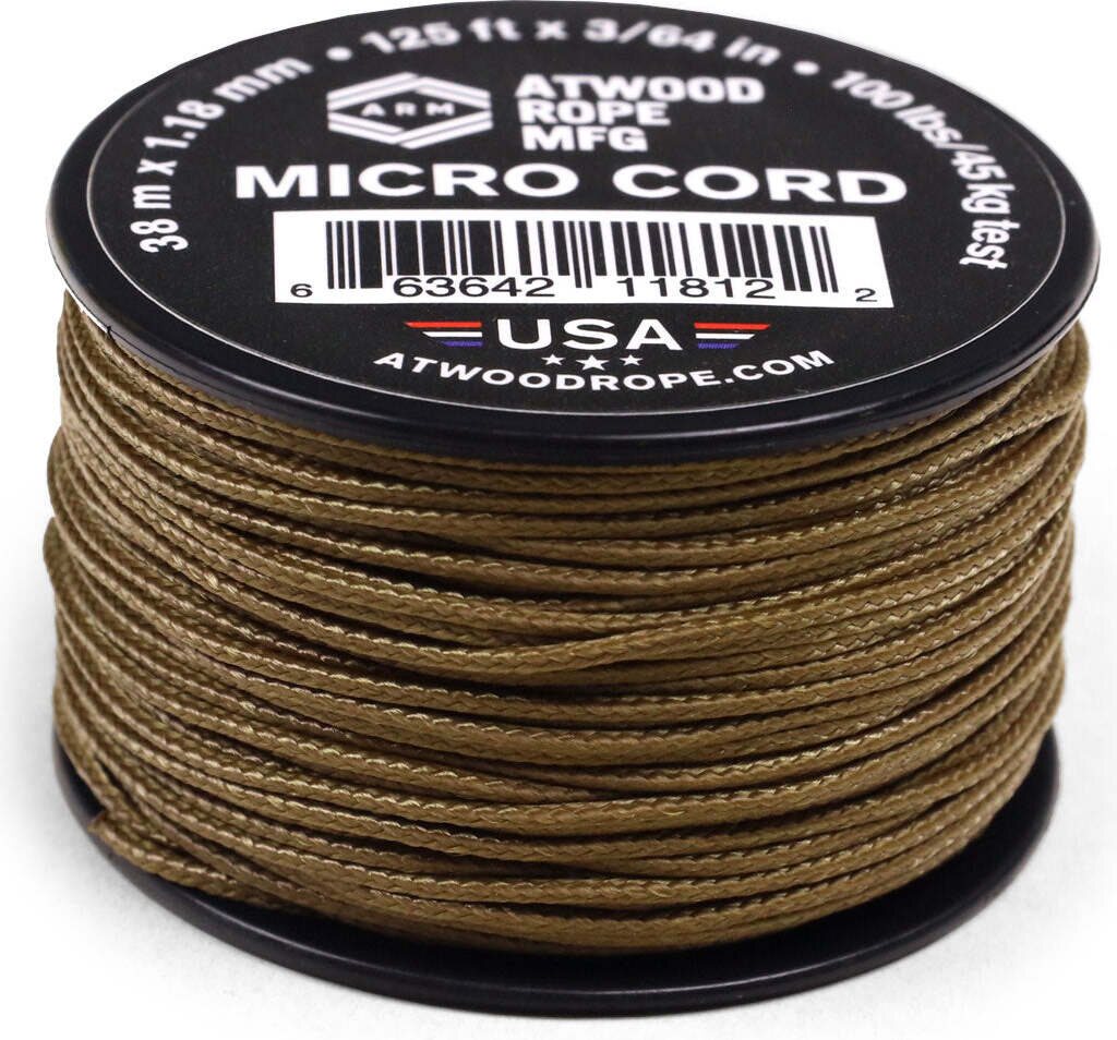 Atwood Rope Micro Cord (125ft) Coyote