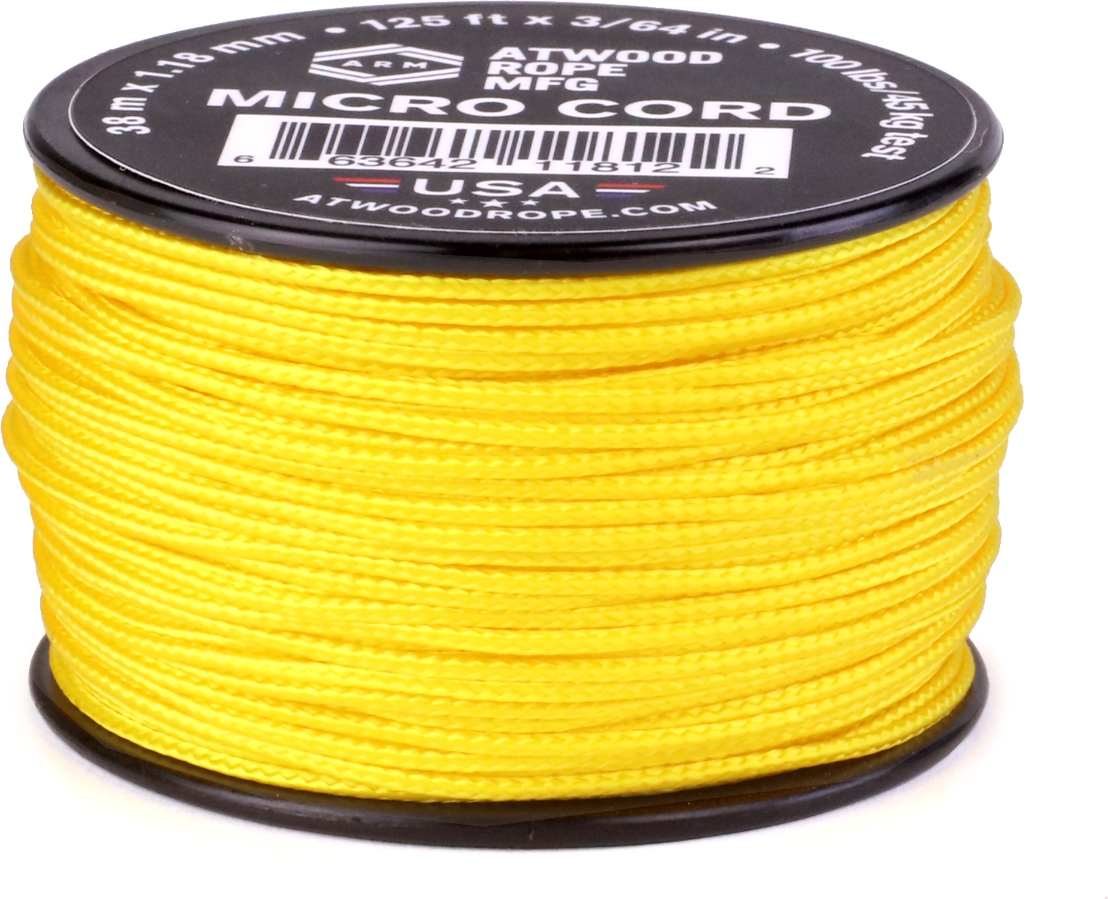 Atwood Rope Micro Cord (125ft) Yellow