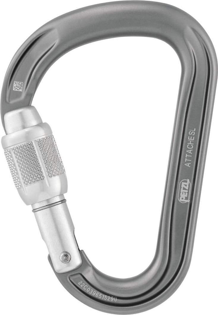 Petzl Attache ScrewLock Gray