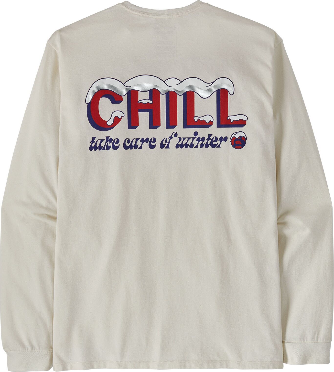 Patagonia Long-Sleeved Chill Responsibili-Tee Mens Birch White