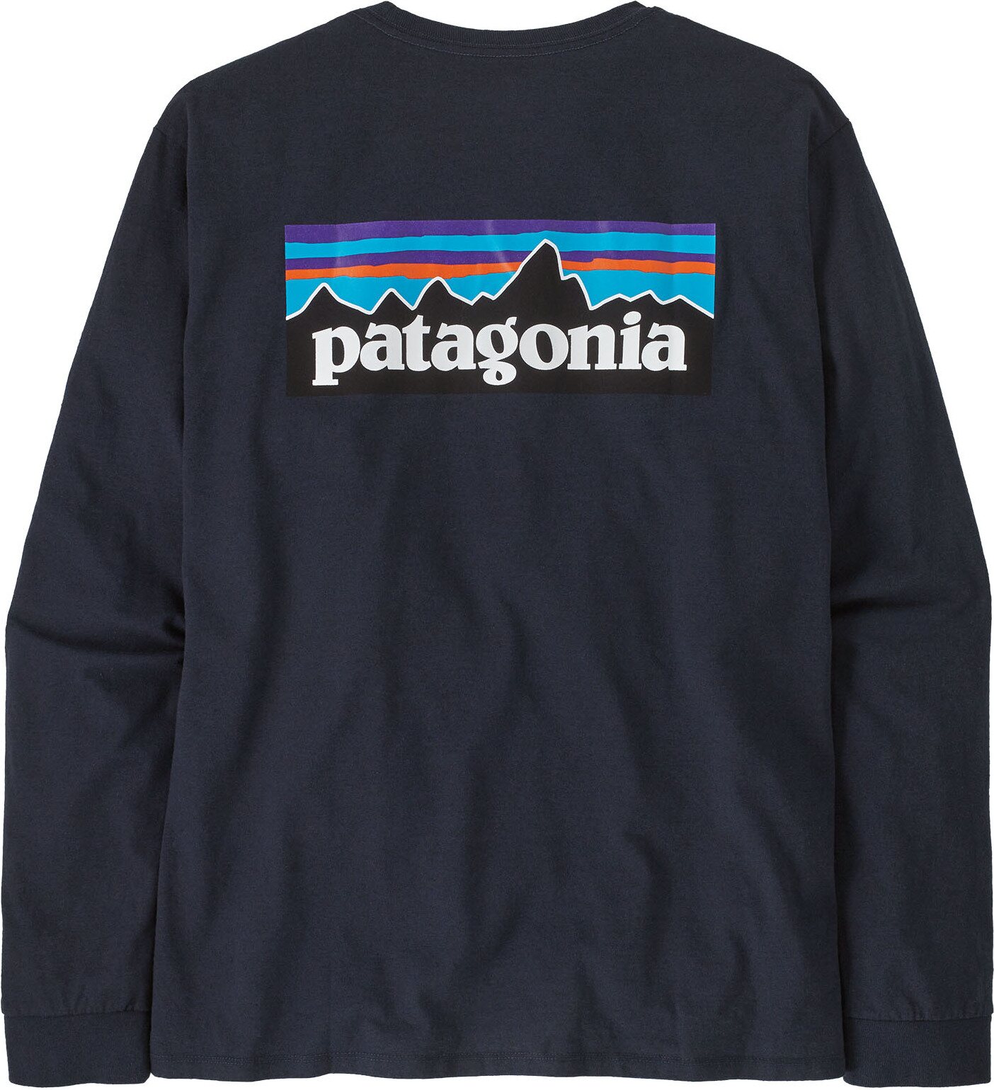 Patagonia Long-Sleeved P-6 Logo Responsibili-Tee Mens New Navy