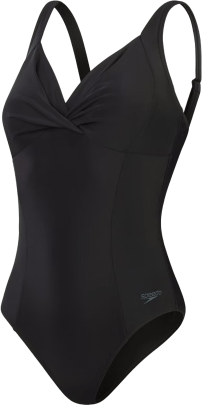 Speedo Shaping Cross Knot 1 Piece Womens Black