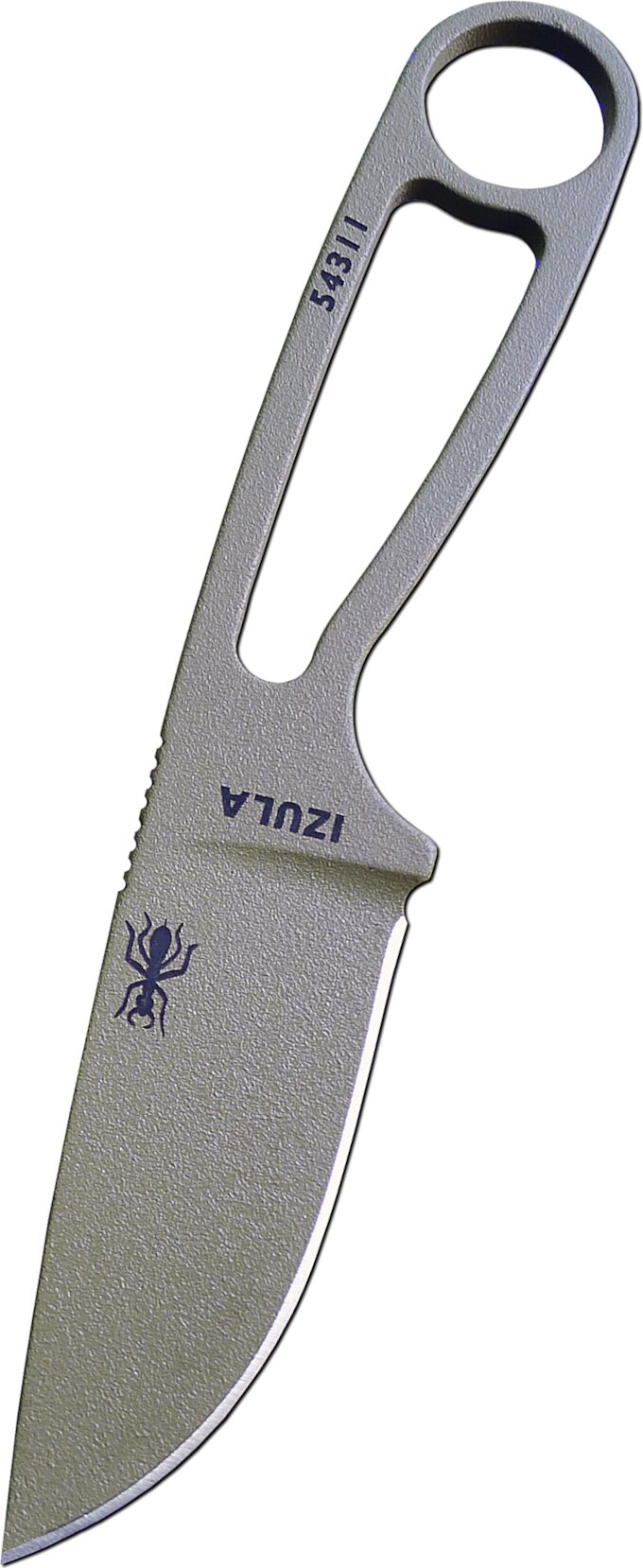 ESEE Knives Izula Dark Earth Blade / Black Sheath with Clip Plate